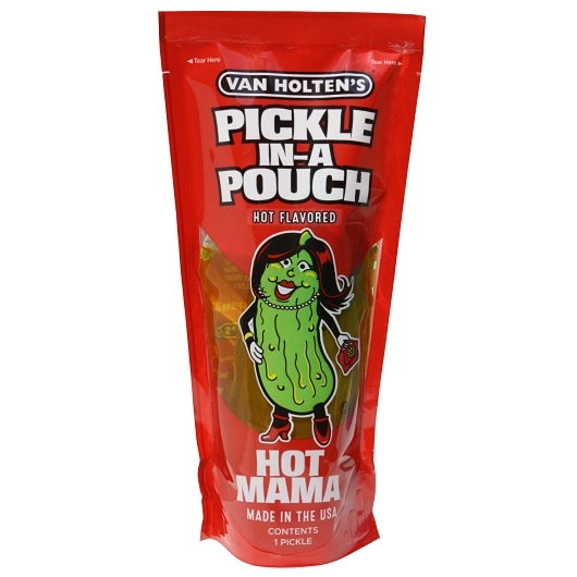 Van Holten's Hot Mama Pickle in a Pouch 12ct